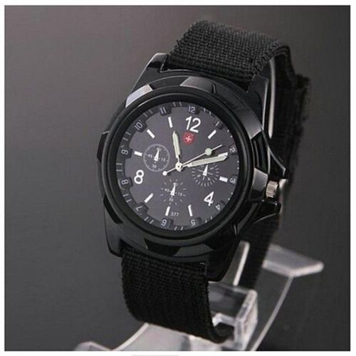 Montre Type Militaire Noir