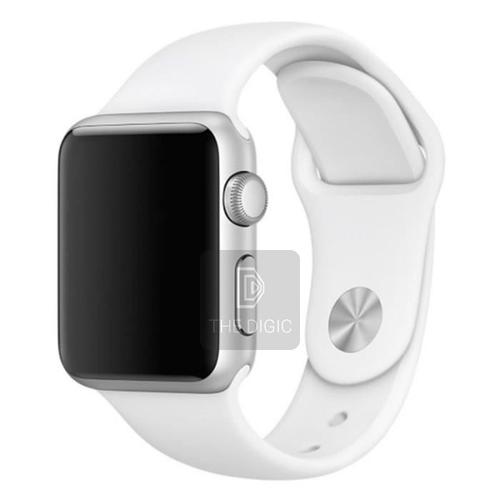 Apple Watch Sport Bracelet De Remplacement En Silicone- Blanc - 38 Mm