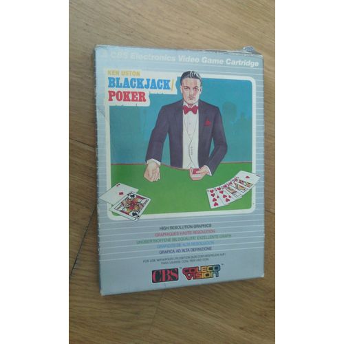 Blackjack / Poker " Ken Uston " Cbs Coleco Vision