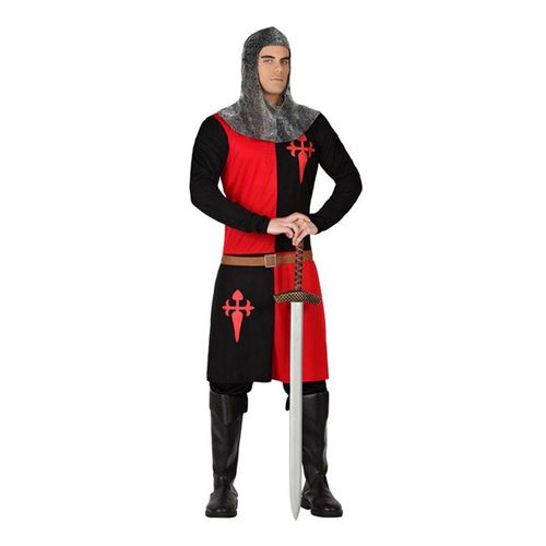 Déguisement Chevalier Médiéval Rouge Et Noir Homme Plusieurs Tailles (Taille Xl)