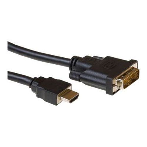 ACT - Câble adaptateur - HDMI mâle pour DVI-D mâle - 1 m - noir