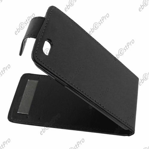 Ebeststar ® Pour Apple Iphone 6s Écran 4,7" Housse Simili Cuir À Clapet Coque Etui, Couleur Noir + 1 Film Protection D'écran + Lingette