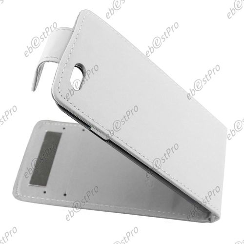 Ebeststar ® Housse Coque Etui Simili Cuir À Rabat Vertical Pour Apple Iphone 6s Écran 4,7", Couleur Blanc + Film Verre Trempé