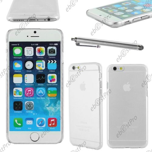 Ebeststar ® Coque Rigide Ultra Fine Etui Housse Crystale Polycarbonate Pour Apple Iphone 6s Plus Écran 5,5", Couleur Transparent + Stylet + 1 Film Protection D'écran + Lingette