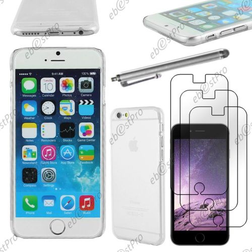 Ebeststar ® Coque Rigide Ultra Fine Etui Housse Crystale Polycarbonate Pour Apple Iphone 6s Plus Écran 5,5", Couleur Transparent + Stylet 3 Film