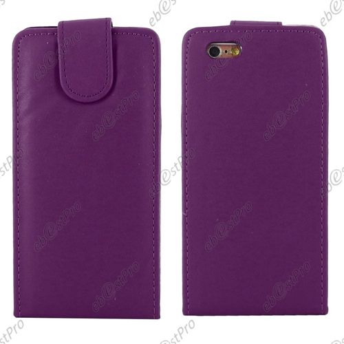 Ebeststar ® Coque Housse Etui Simili Cuir Rabattable Pour Apple Iphone 6s Plus Écran 5,5", Couleur Violet + 1 Film Protection D'écran + Lingette