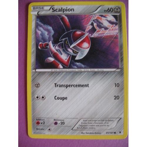 Carte Pokemon - Scalpion - 81/101 - Nobles Victoires - 2012 - Sc2
