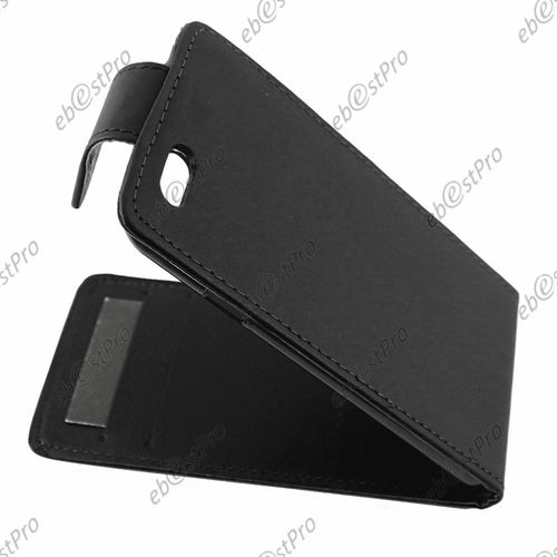 Ebeststar ® Housse Coque Etui Simili Cuir À Rabat Vertical Pour Apple Iphone 6s Plus Écran 5,5", Couleur Noir + Film Verre Trempé