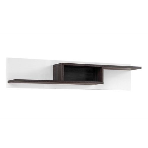 Étagère Murale "Cross" 150cm Naturel & Blanc