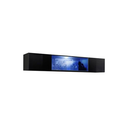 Bloc Mural Design Led "Fly Iii" 160cm Noir