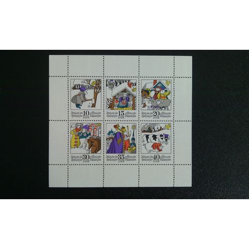 Timbre Allemagne Rda - Ddr Yt 1676-1681 Contes De Fées Zwitscher Là - Zwitscher Ici 1974