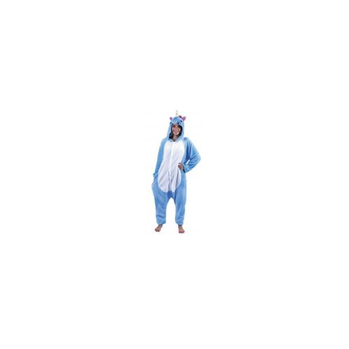 Déguisement Kigurumi Licorne Bleue Adulte Taille Unique