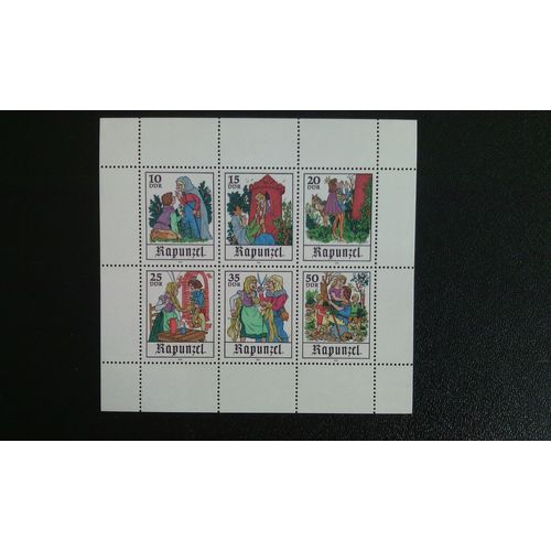 Timbre Allemagne Rda - Ddr Yt 2044-2049 Les Contes De Fées: Raiponce 1978