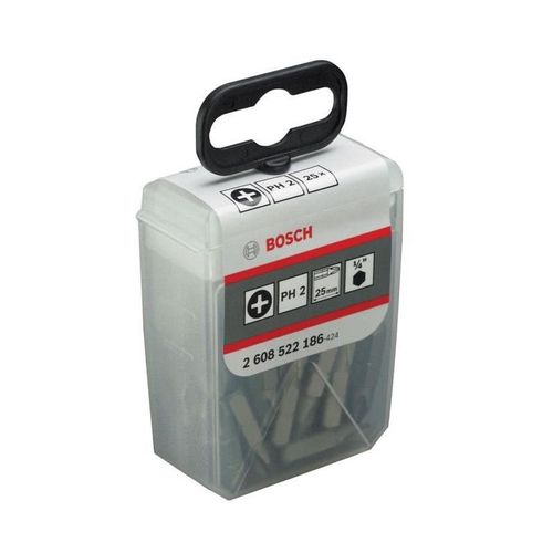 BOSCH Lot de 25 embouts extra dur- 25 mm -PH