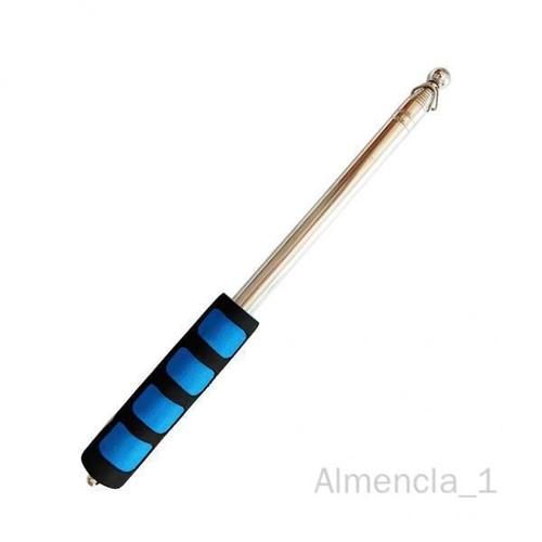 Almencla 5xGuide Mât De Drapeau En Acier Inoxydable, Pointeur D'enseignement, Guides Touristiques, 1.2m, Bleu