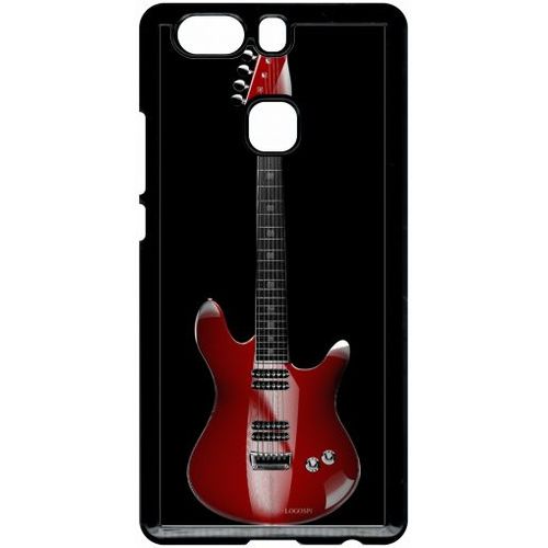 Coque - Guitare Red - Compatible Avec Huawei Ascend P9+ - Plastique - Bord Noir