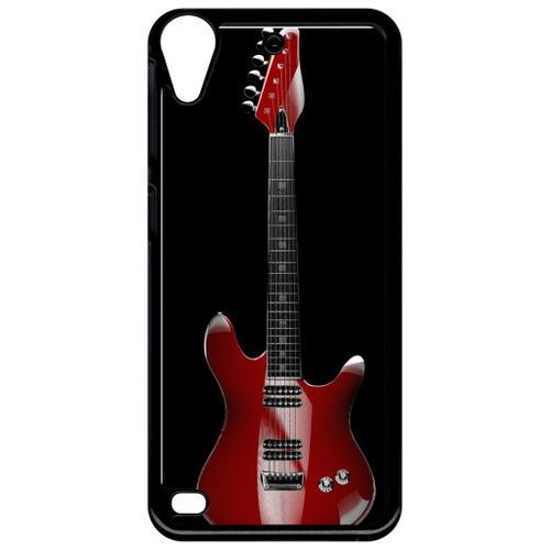 Coque Pour Htc Desire 530 - Guitare Red - Noir