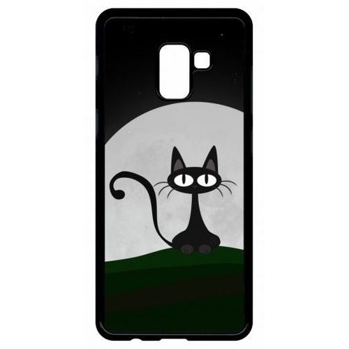 Coque Pour Galaxy A8+ (2018) - Chat Noir - Noir