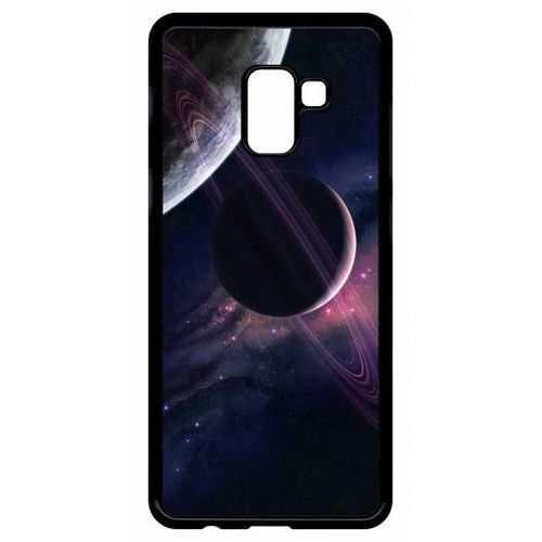 Coque Pour Galaxy A8+ (2018) - Espace Saturne - Noir