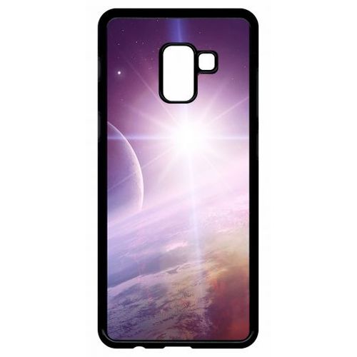 Coque Pour Galaxy A8+ (2018) - Espace Terre - Noir