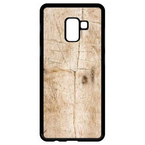 Coque Pour Galaxy A8+ (2018) - Bois - Noir