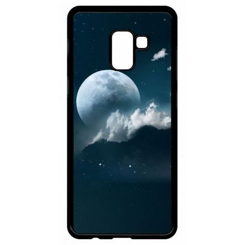 Coque Pour Galaxy A8+ (2018) - Pleine Lune - Noir