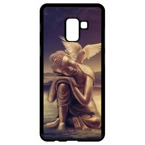 Coque Pour Galaxy A8+ (2018) - Buddha - Noir