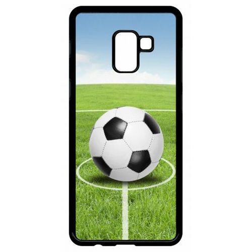 Coque Pour Galaxy A8+ (2018) - Terrain De Foot - Noir