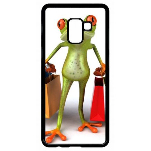 Coque Pour Galaxy A8+ (2018) - Grenouille Shopping - Noir