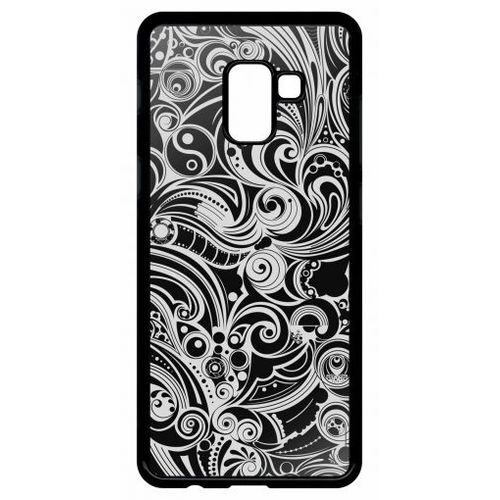 Coque Pour Galaxy A8+ (2018) - Baroque - Noir
