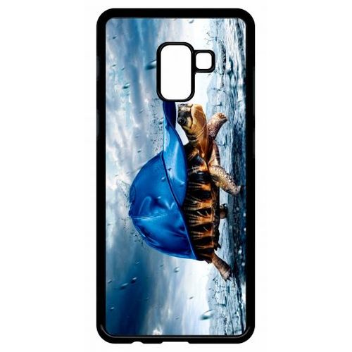 Coque Pour Galaxy A8+ (2018) - Tortue Baseball - Noir
