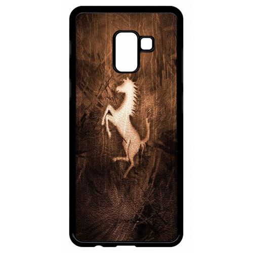 Coque Pour Galaxy A8+ (2018) - Cheval - Noir