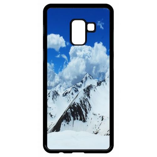 Coque Pour Galaxy A8+ (2018) - Montagne - Noir