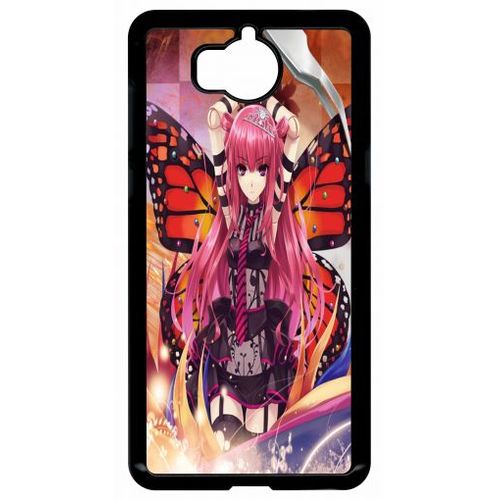 Coque Pour Huawei Y5 (2017) - Fille Manga Rose - Noir