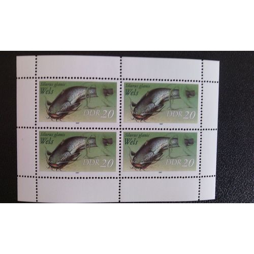 Timbre Allemagne Rda - Ddr Yt 2717 A Silure Glane (Silurus Glanis) 1987