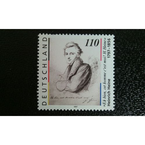 Timbre Allemagne Rfa Yt 1794 Heinrich Heine (1797-1856), Poète Et Publiciste 1997