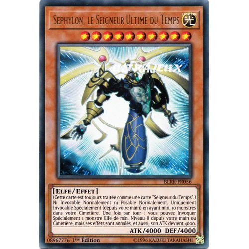 Yu-Gi-Oh! - Blrr-Fr056 - Sephylon, Le Seigneur Ultime Du Temps - Ultra Rare