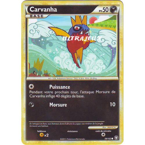 Pokémon - 59/103 - Carvanha - Heartgold Soulsilver Triomphe - Commune