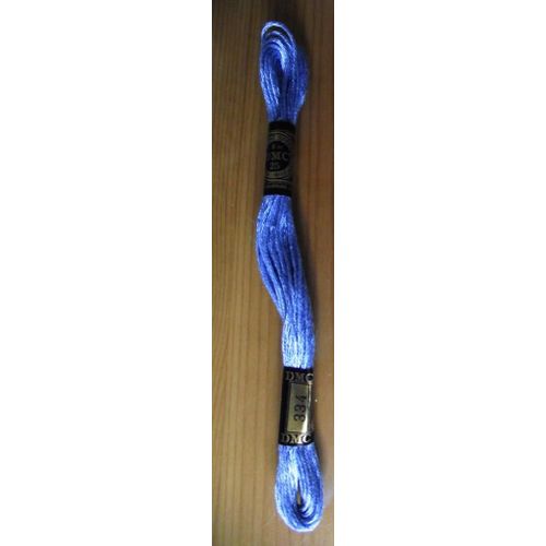 Dmc 25.Mouliné Spécial Coton A Broder Coloris N°334 (Bleu) Made In France 100% Coton 8 M Garantie Grand Teint