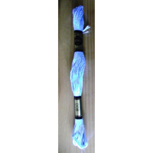 Dmc 25.Mouliné Spécial Coton A Broder Coloris N°800 (Bleu) Made In France 100% Coton 8 M Garantie Grand Teint.