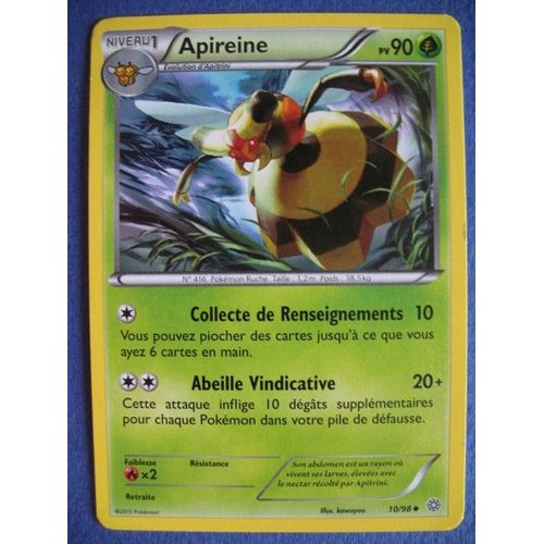 Carte Pokemon - Apireine - 10/98 - Xy - Origines Antiques - 2015 - Scb