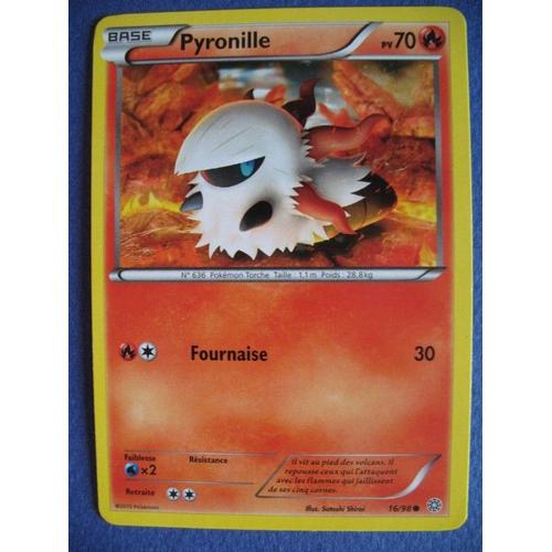 Carte Pokemon - Pyronille - 16/98 - Xy - Origines Antiques - 2015 - Scb