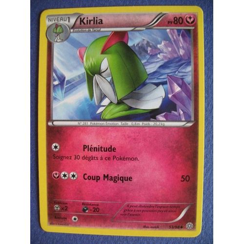 Carte Pokemon - Kirlia - 53/98 - Xy - Origines Antiques - 2015 - Scb