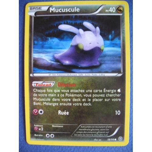 Carte Pokemon - Mucuscule - 58/98 - Xy - Origines Antiques - 2015 - Scb