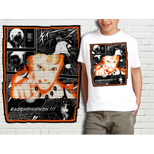 T-Shirt Blanc Enfant Collection Manga Naruto 313