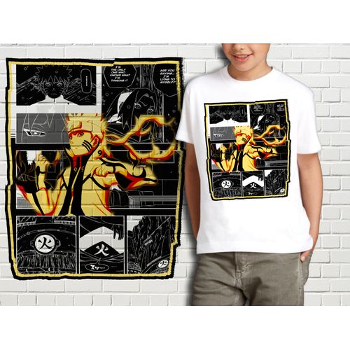 T-Shirt Blanc Enfant Collection Manga Naruto 314