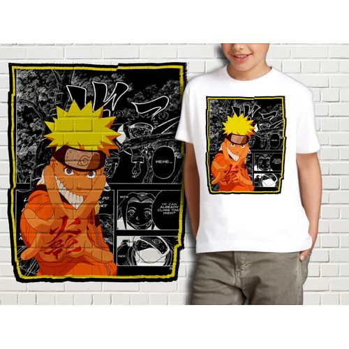 T-Shirt Blanc Enfant Collection Manga Naruto 317