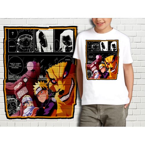 T-Shirt Blanc Enfant Collection Manga Naruto 319