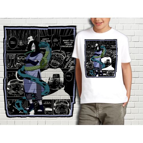 T-Shirt Blanc Enfant Collection Manga Naruto 321