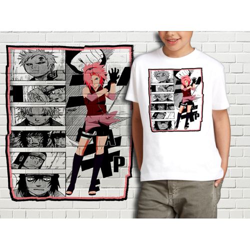 T-Shirt Blanc Enfant Collection Manga Naruto 448